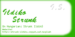ildiko strunk business card